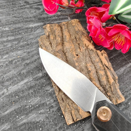 With Clip ZT 0545 Carbon Fiber Handle D2 Steel Folding Pocket Knife EDC Tools Gift for Men Compact Utility Knife Camping Barbecuing Meat Cutting Knife