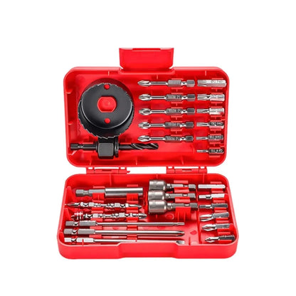 Screwdriver Drill Bit Set Strong Magnetic Hex Shank Mixed Bits For Impact Driver Electric Drill Wood Metal Repair With Case