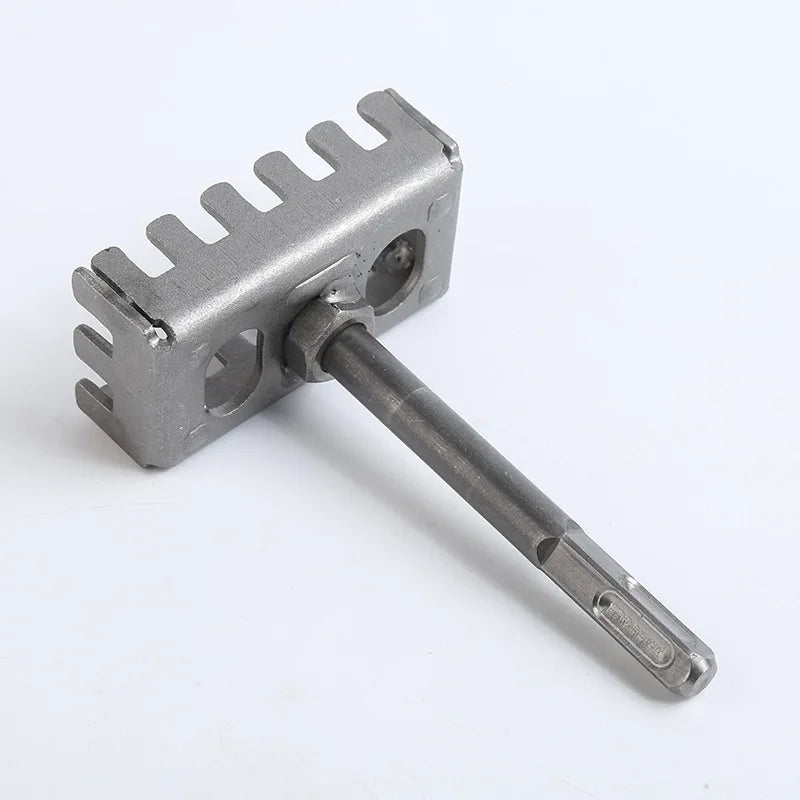 Square Hole Opener for SDS Plus Rotary Hammer Fast Wall Square Hole Puncher for Electrical Box Wall Slotting Installation Socket