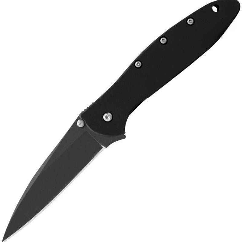 KS Leek 1660 Aluminum Folding Knife with 8Cr13Mov Blade Window Breaker Self-defense and Protection Tool Outdoor Fishing Knife