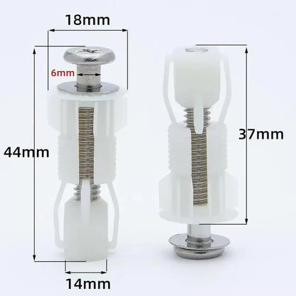 4Pcs Toilet Lid Fixing Screw Replacement Fitting Kit With Nut Cover For WC Pan Bathroom Hardware Toilet Cover Screws Accessories