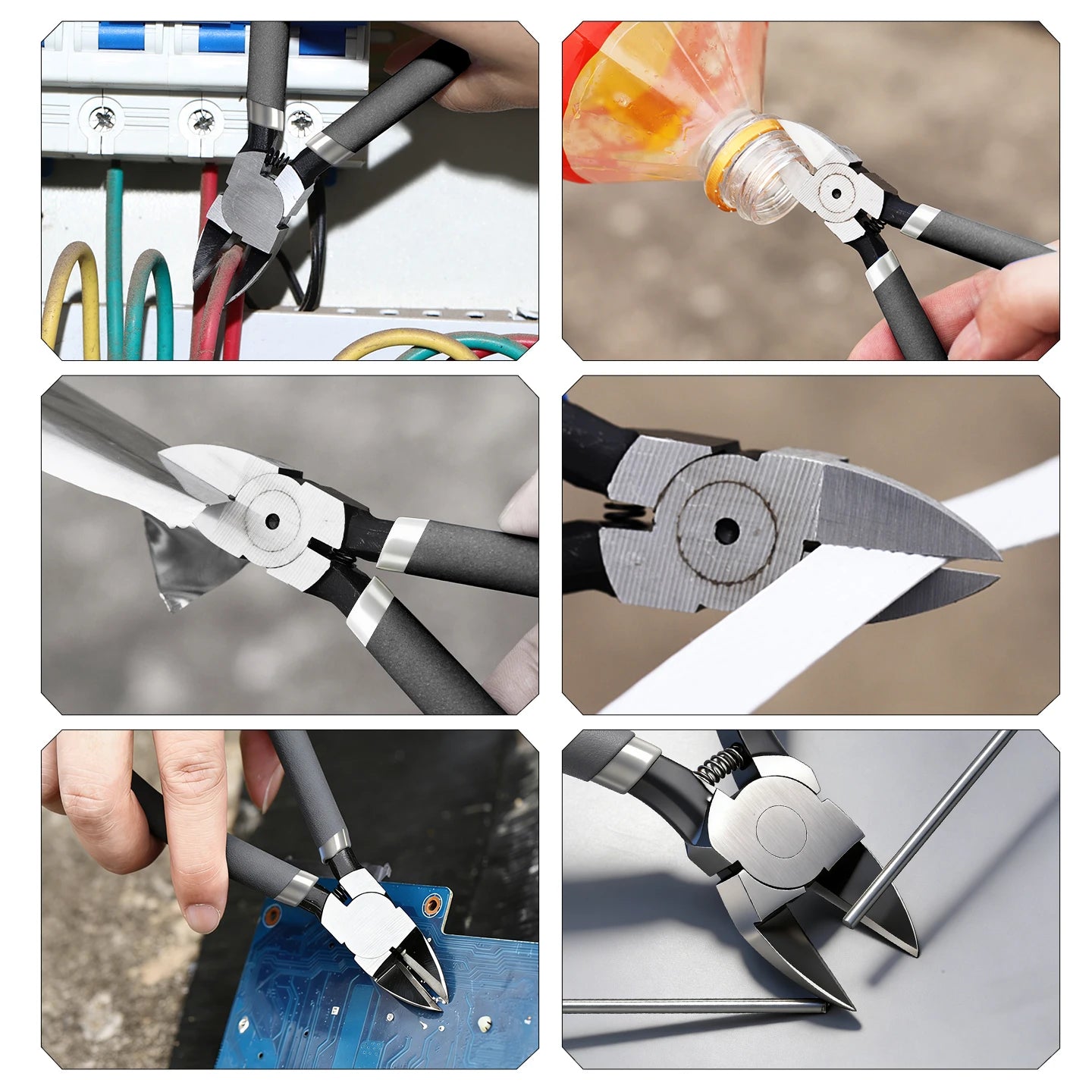 5/6/8inch Multifunctional Diagonal Pliers Needle Nose Pliers Hardware Tools Universal Wire Cutters Side Cutter Cutting Pliers