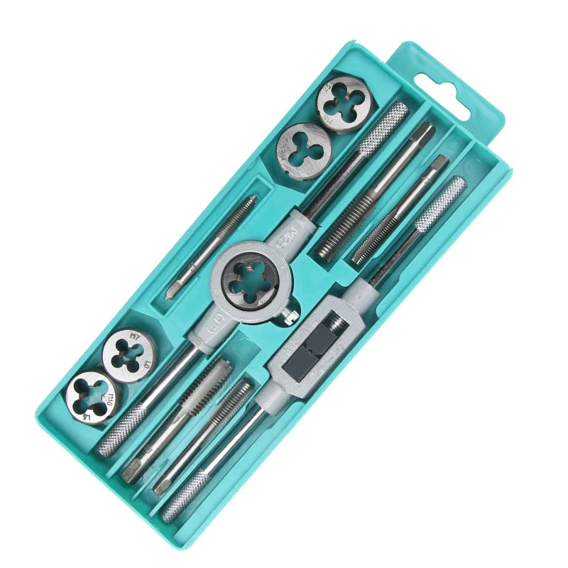 12/20/40 pcs Tap Die Kits Faucet and Mold Set Steel Wire Cone Mold Set for Cutting External & Internal Threads Hardware Tools