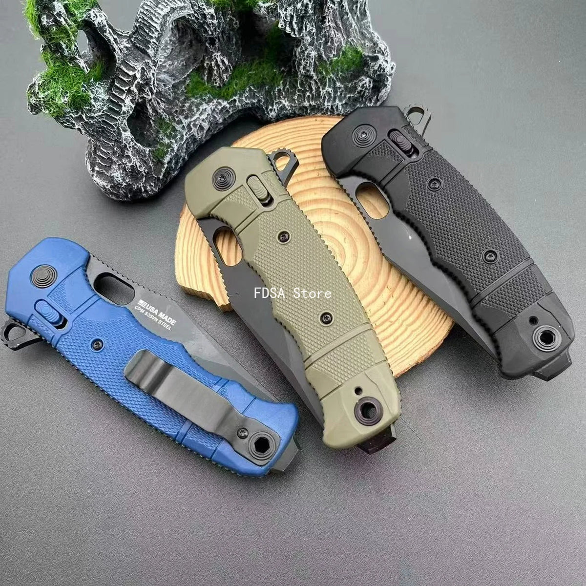 SEAL XR 8Cr13Mov Blade Outdoor Folding Knife Portable Camping Knives High Hardness Hiking Fishing Compact Knife Daily Utility Gear Wilderness Activities Essential Camping Climbing Portable Multitools Nylon Fiber Handle