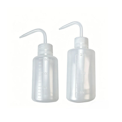 150ml 250ml Squeeze Water Bottle, Curved Pointed Nozzle Plastic Wash Bottle for Airbrush Cleaning and Plant Watering