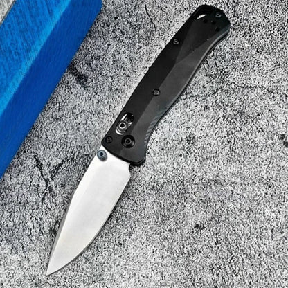 BM 533BK-2 Folding Knife & BM 533 Damascus Folding Knife with Pocket Clip Multi-functional Fishing Portable Outdoor EDC Knives