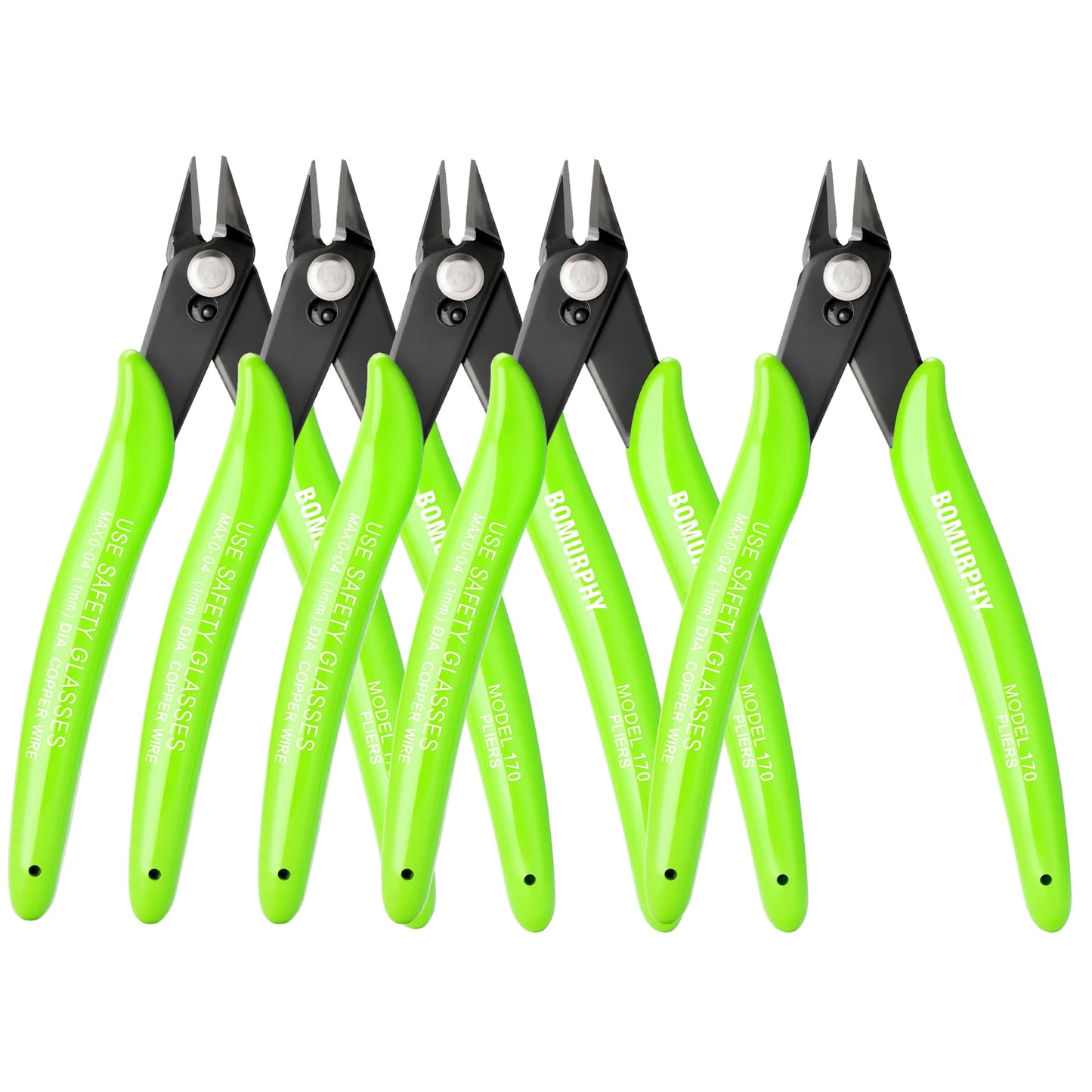 170 Diagonal Cutters Green Handle Mini Wire Cutting Pliers for Hand Tools DIY