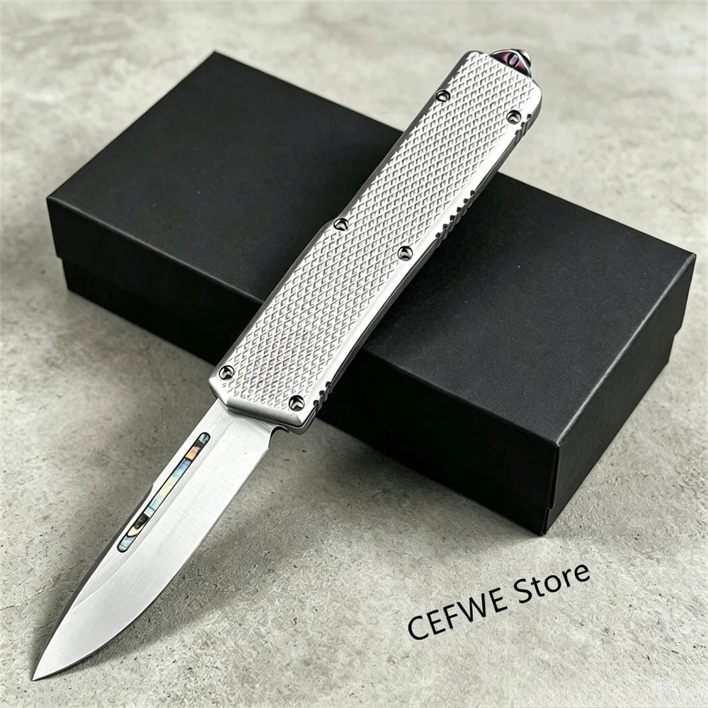 Cobra Tec Outdoor Camping Tactical Pocket Folding Knife D2 Blade Aluminium Alloy Handle EDC Survival Rescue Multi-purpose Knife