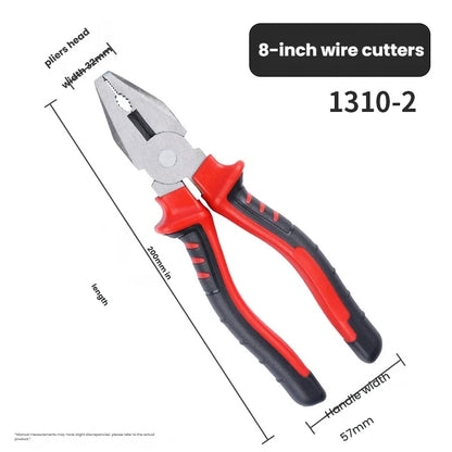 6 Inch 8 Inch Pliers Set, Needle Nose Pliers, Diagonal Cutting Pliers, Wire Cutters, Multifunctional Hand Tools for Electrician