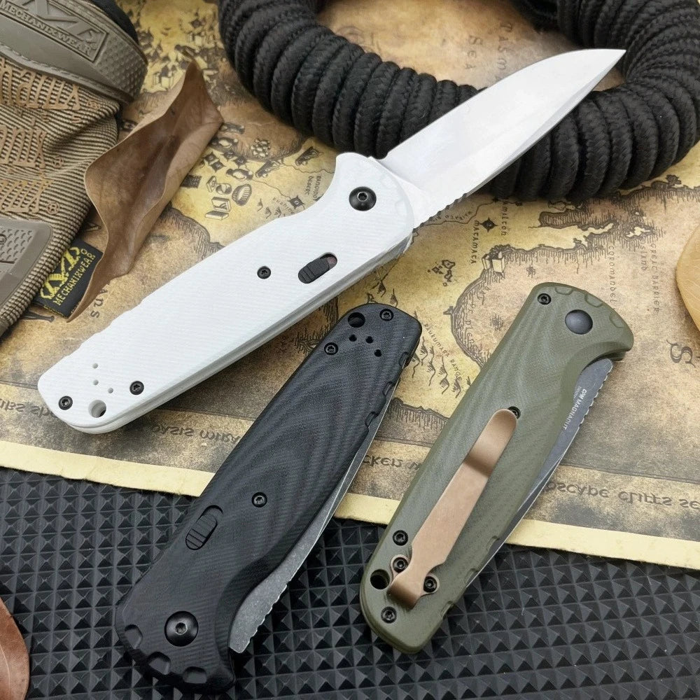 Best-Selling Model 4300 Folding Knife with D2 Steel Blade and G10 Handle—Everyday Adventure, Cutting, Outdoor Pocket Knife, Hiking, Rescue, and Multi-Purpose Tool