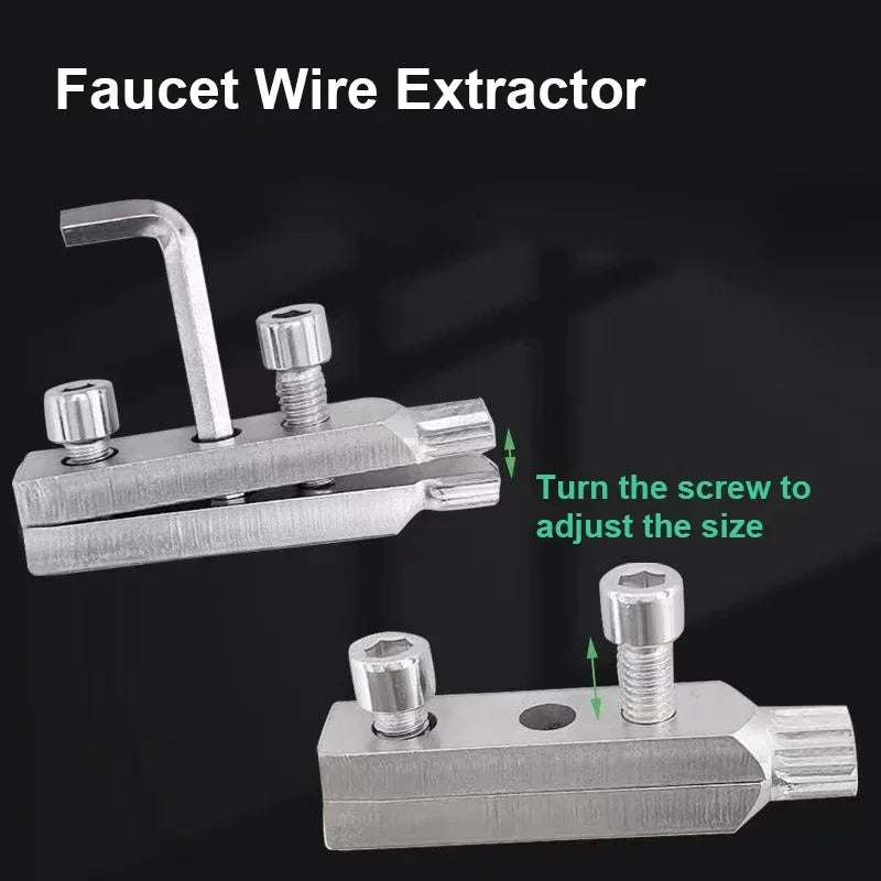 Universal Extractor for Water Pipe Breakage Multi Specification Wire Extractor Water-tap Screw Remover Angle Valve Repair Tools