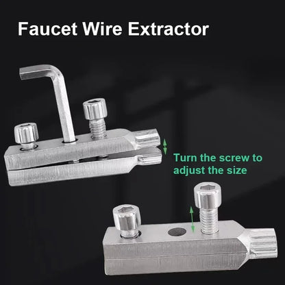 Universal Extractor for Water Pipe Breakage Multi Specification Wire Extractor Water-tap Screw Remover Angle Valve Repair Tools