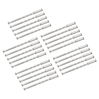 25 Pcs/set Door Handle Fixing Screw Door Handle Bolt Through Fixings For M3 Door Handle Knobs Door Lock Metal Screws Hardware