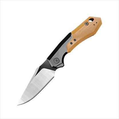 7851 Folding Knife D2 Blade Aluminum Alloy Plus G10 Handle EDC Outdoor Camping Wild Exploration Hiking Survival Rescue Practical Portable Tool