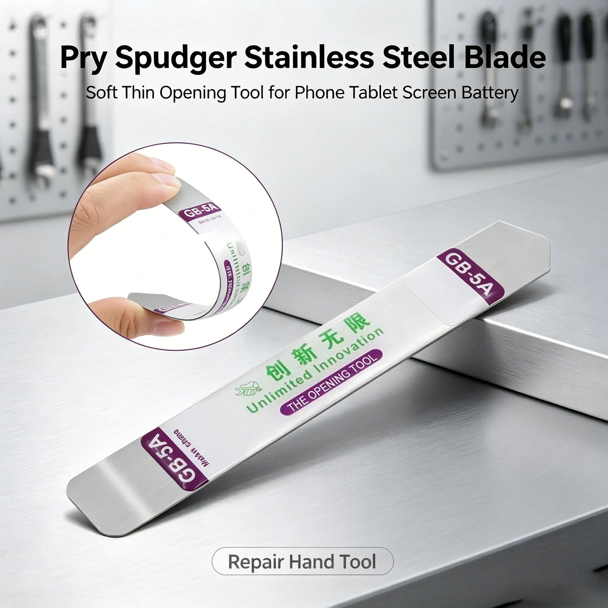 1/3/5/10/20pcs Stainless Steel Blade Soft Thin Pry Spudger Cell Phone Tablet Screen Battery Opening Tools