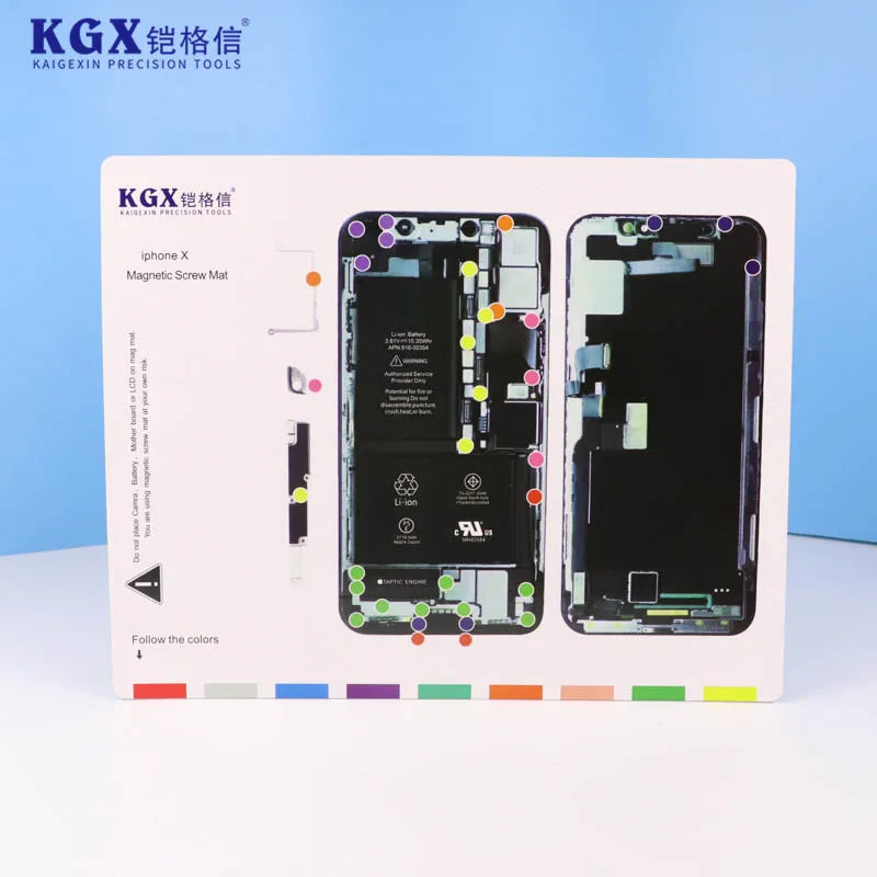 KGX Screw Storage Magnetic Pad Screw Memory Mat For iP X-15 ProMax Storage Screw Memory Positioning Maintenance Work Pad