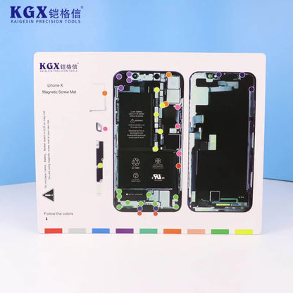 KGX Screw Storage Magnetic Pad Screw Memory Mat For iP X-15 ProMax Storage Screw Memory Positioning Maintenance Work Pad