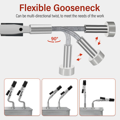Soldering Helping Hands 4 Magnetic Universal Flexible Arm Welding Assistant PCB Clamp Thir Hand Welding Repair Tools