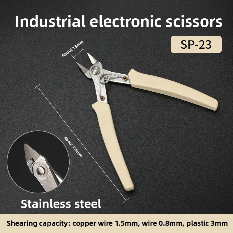 Mini Pointed Nose Pliers Model Pliers,1 Pair,Wire and Cable Cutter,Metal,Horizontal Pliers,Convenient, Durable and Reliable Tool
