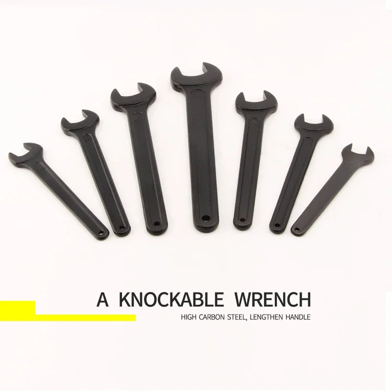Heavy Duty Black Spanner 55mm-75mm Single Open End Wrench