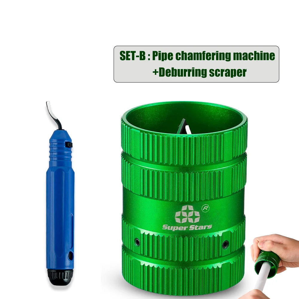1/4-1-5/8 Inch Pipe Chamfering Tool, Reamer, Manual Deburring Scrapers, Edge Trimming Tool, Copper Pipe/PVC Pipe Opening Reamers