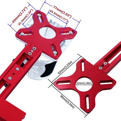 3-in-1 Aluminum Router Circle Cutting Jig