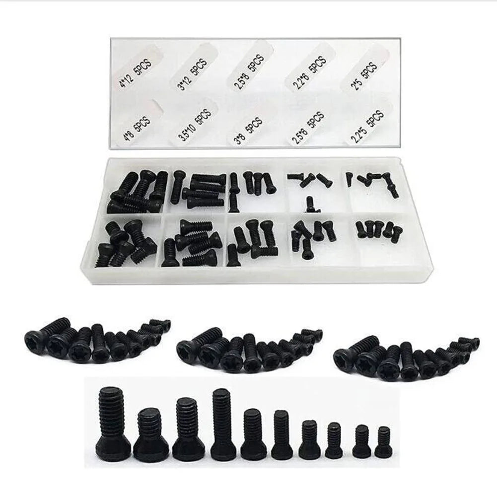 50pcs Screws To Fix Carbide Insert On The Holders M2 M2.2 M2.5 For M3 For M3.5 4  Repair Screw Accessories