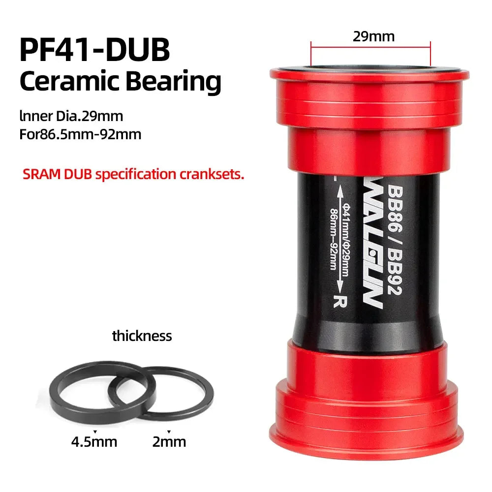BB86 BB92 Press Fit Bike Bottom Bracket Ceramic BB MTB Road PF4124 PF4130 PF41 41mm 24mm 30mm 29mm Shell bicycle Crank Parts