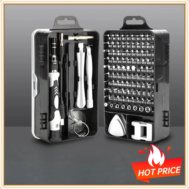 115-in-one Cross-border Watch, Computer and Mobile Phone Disassembly and Repair Hardware Tools Screwdriver Set Tool Kit Tool Set