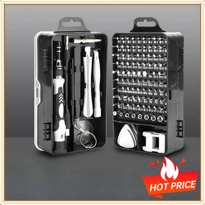 115-in-one Cross-border Watch, Computer and Mobile Phone Disassembly and Repair Hardware Tools Screwdriver Set Tool Kit Tool Set