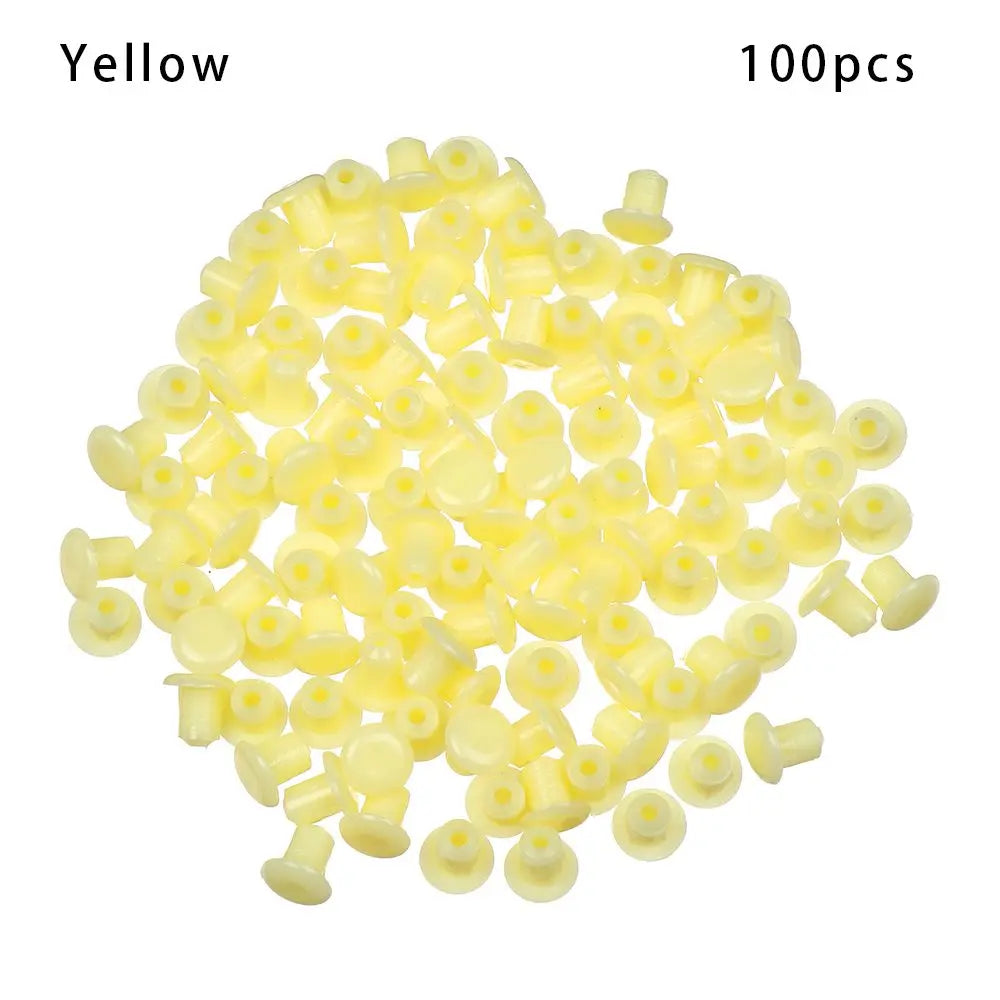 100Pcs Useful Hole Ornament Drill Hole Plug Hardware Furniture Hole Covers Dust Plug Stopper Protective Cap Screw Decor