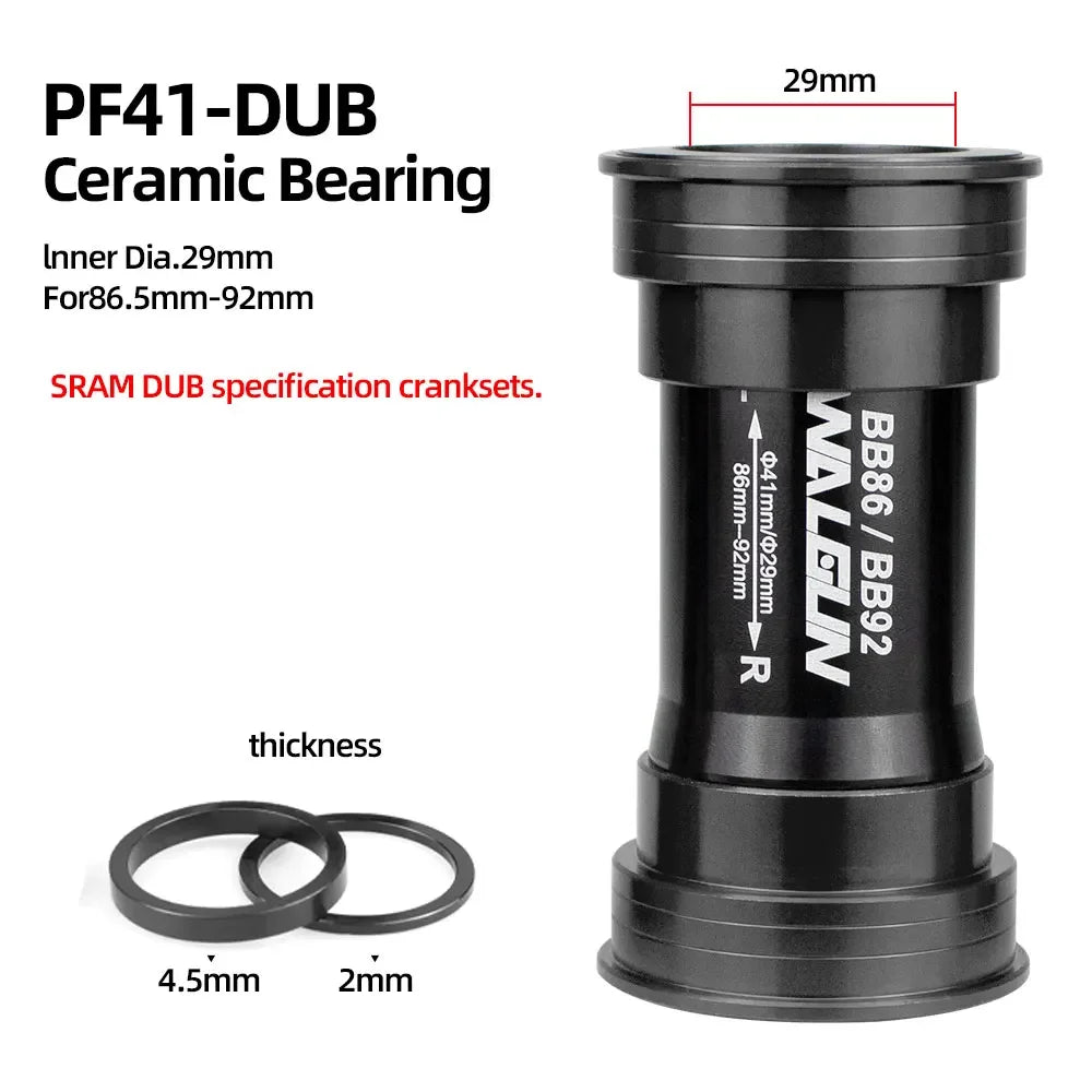 BB86 BB92 Press Fit Bike Bottom Bracket Ceramic BB MTB Road PF4124 PF4130 PF41 41mm 24mm 30mm 29mm Shell bicycle Crank Parts