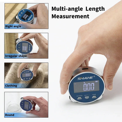 SHAHE Electronic Tape Measure With LCD Display Digital Ruler Type-C Rechargeable Length Measuring Tool For Flat Curved