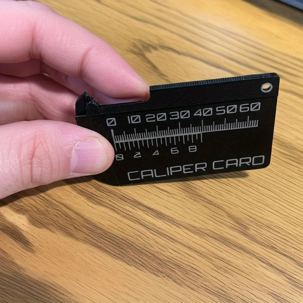 0-80mm High Precision Card Type Vernier Caliper 3D Printing Lightweight Scratch Resistant PLA Portable Caliper Card DIY Model