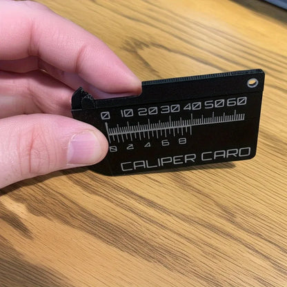 0-80mm High Precision Card Type Vernier Caliper 3D Printing Lightweight Scratch Resistant PLA Portable Caliper Card DIY Model