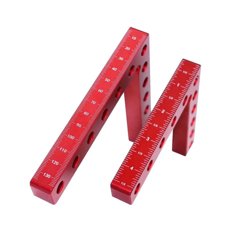 2Pc 90 Degrees L-Shaped Auxiliary Fixture Splicing Board Positioning Panel Fixed Clip Carpenter's Square Ruler Woodworking Tool