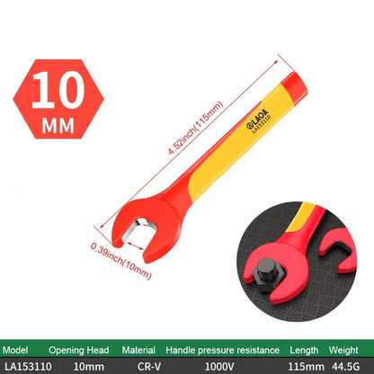 LAOA VDE Insulated Wrenches Multifunctional VDE Open-End Wrenches Manual Household Electrical Tools