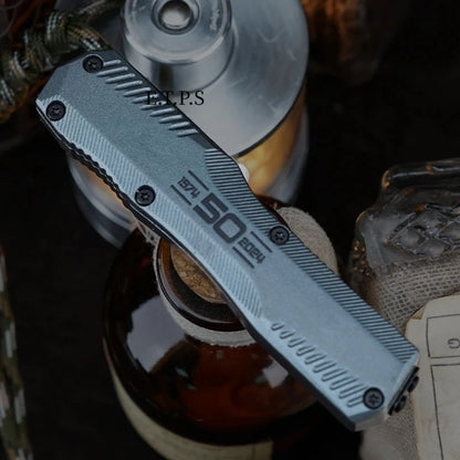 MSI RAM-LOK 210T-10PMBK Folding Pocket Knife Lightweight for Outdoor EDC Camping Fishing Hunting Multifunctional Tools