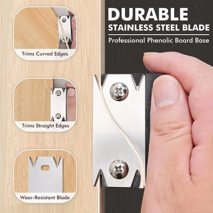 Woodworking Trimmer Chamfering Fillet Scraper Board Deburring Tool - Edge Corner Planer & Specialty Edge Banding Knife