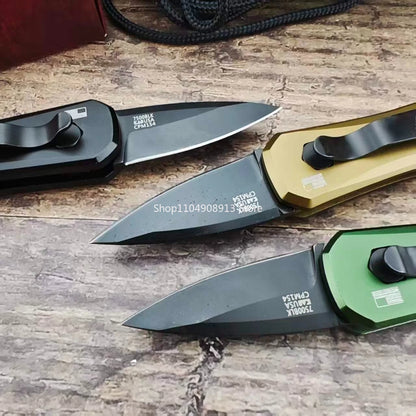 KS Launch 4 7500 Camping Mini Pocket Folding Knife Aluminum Alloy Handle Adventure Pratical EDC Outdoor Multifunctional Knives