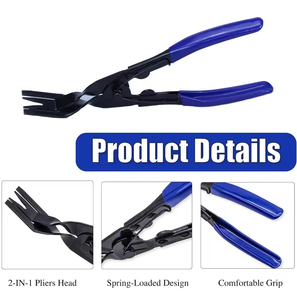 Auto Headlight&Door Panel Dash Clips Remover Tool Kit Car Trim Clip Removal Pliers Vehicle Repair Maintenance Equipment Set