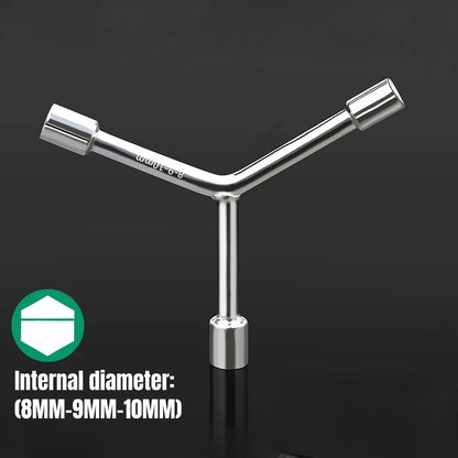 Household Triangular Socket Wrench Pragmatic Y-type Tri-fork Wrench Three-prong Wrench Bicycle Household Disassembly Repair Tool