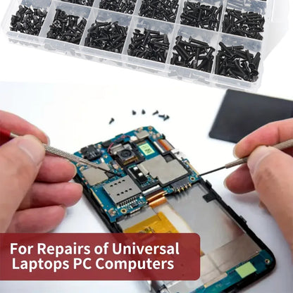 780pcs Miniature Computer Screw Set for PCs Laptops SSDs CPU Coolers Miniature Glasses Electronic Repair Screws