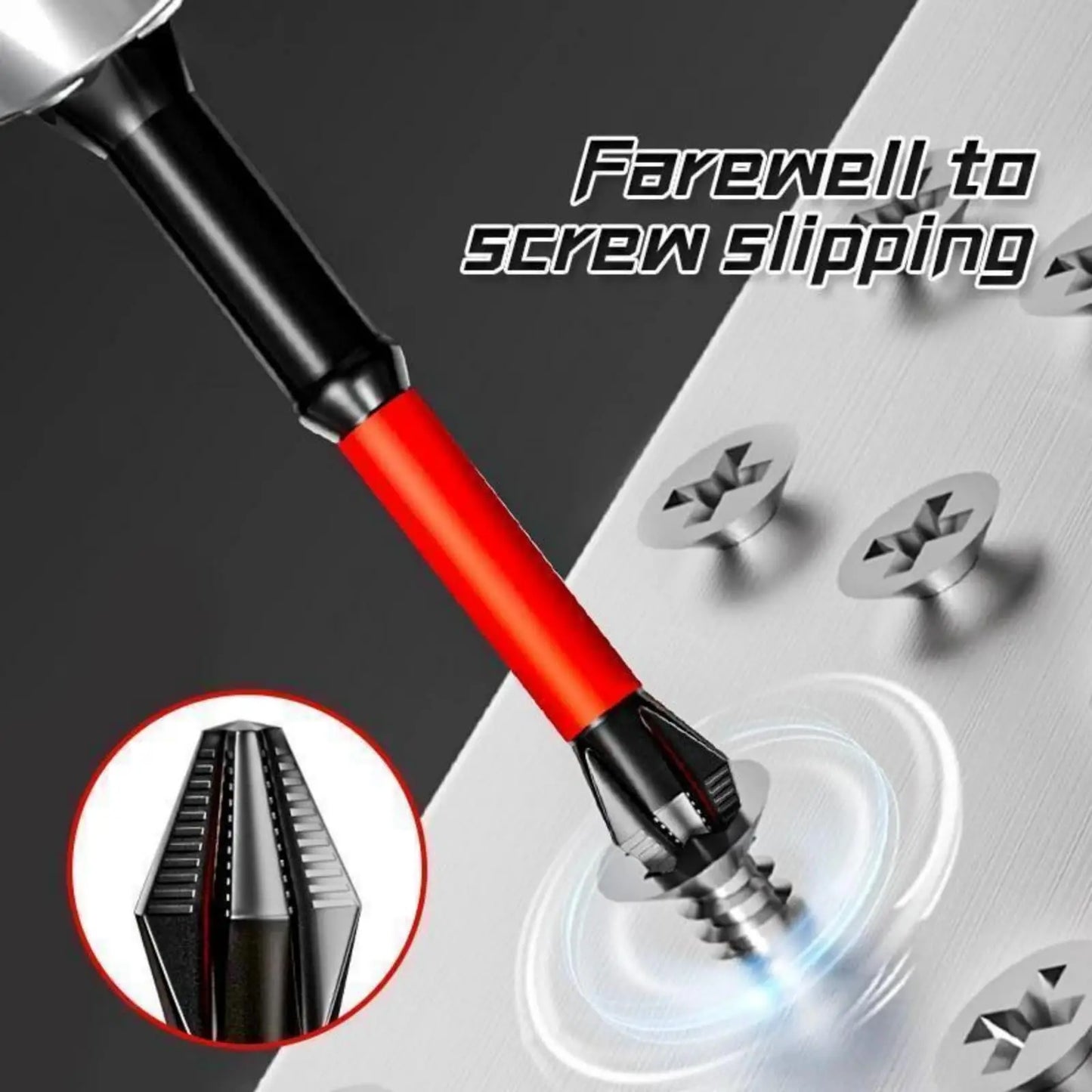 Rafford 12 Pcs S2 Steel Magnetic Screwdriver Bit Set, 1/4" Shank Non-Slip Phillips Impact Bits for Electric & Manual Drivers
