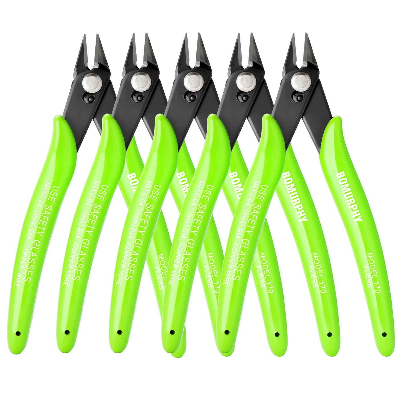 170 Diagonal Cutters Green Handle Mini Wire Cutting Pliers for Hand Tools DIY