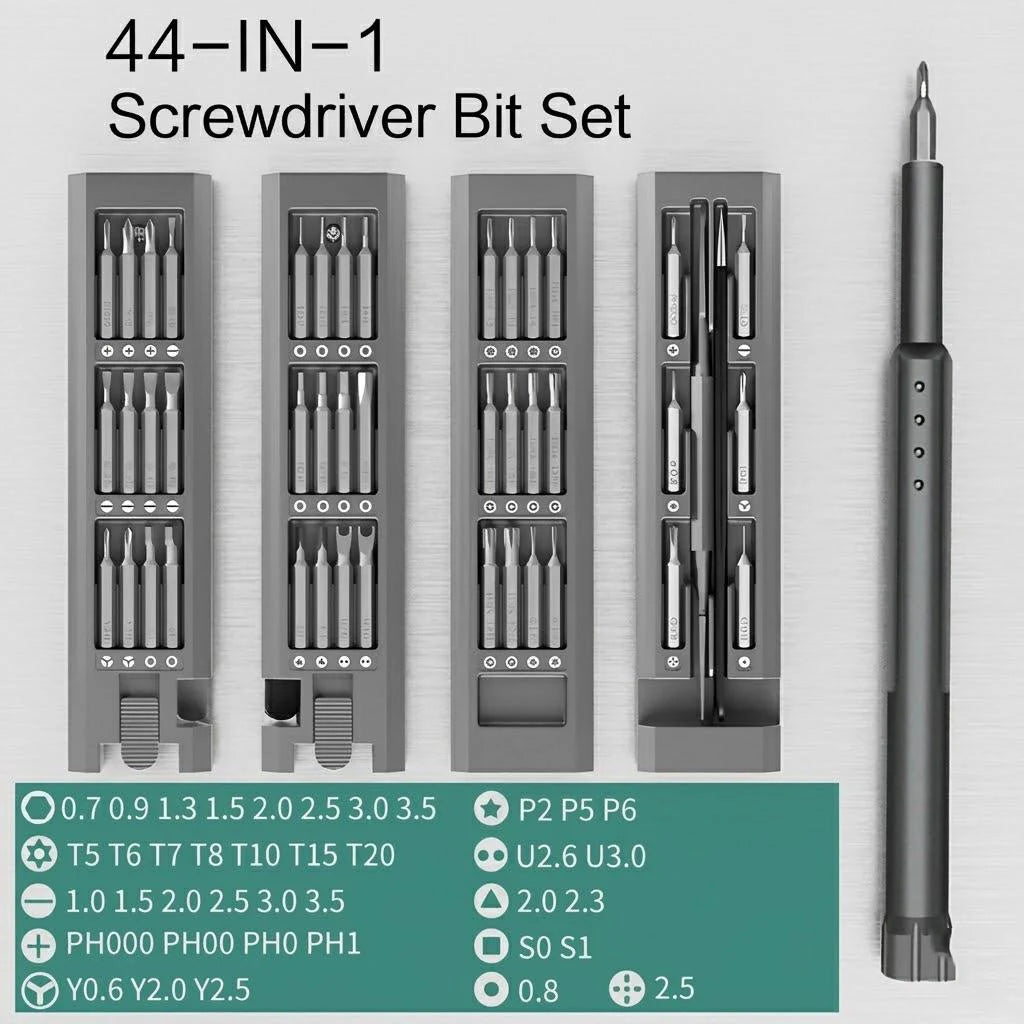 Precision Electric Screwdriver Set Cordless Rechargeable Power Screw Driver Kit with Magnetic Bits for Phone iPhone Laptop Mac PC Computer Watch Camera Repair Specialty Shaped Fasteners Hardware Tools