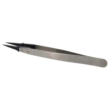 ESD-Safe Precision Tweezers Anti-Static Tips with Heavy-Duty Metal for Electronics & Jewelry Repair Tools Accessories