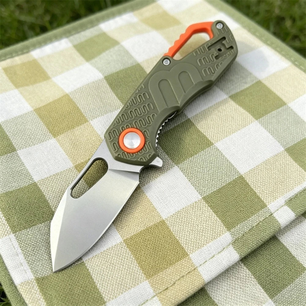 Multitool F0332 Outdoor Pocket Folding Knife 8Cr13Mov Blade Nylon Fiber Handles Portable Tactical Hiking Utility Tools for Gift