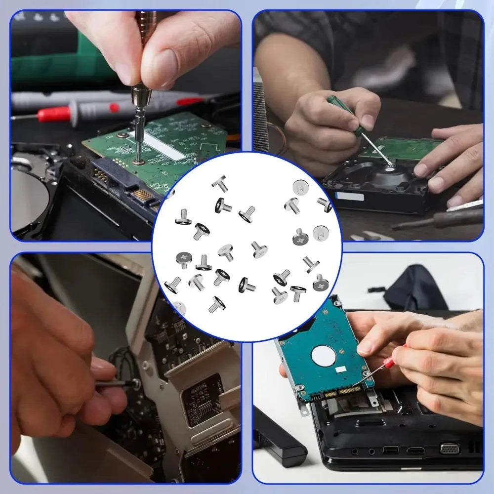 50PCS Flat-head Phillips M.2 SSD Mounting Screws Carbon Steel Universal Screwdriver Screw Set Boxed