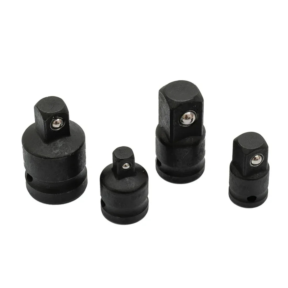 4PCS Socket Adapter Set 1/2 To 3/8 3/8 To 1/4 Impact Drive Converter Tools Used For Auto Repair And Hardware Maintenance